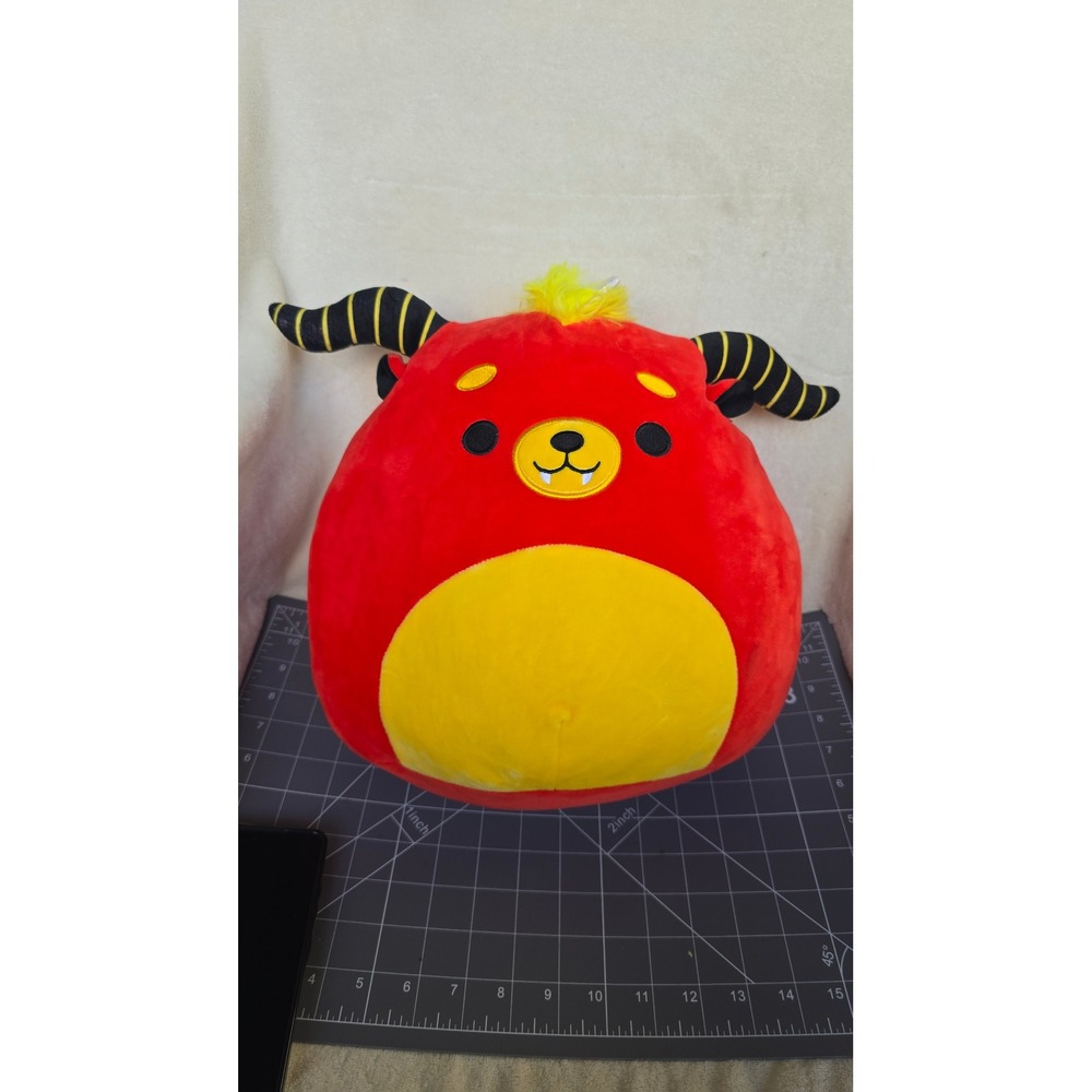 Squishmallows Behemoth Red Demon Check-In Series 1 Plush 12 inch Kellytoy